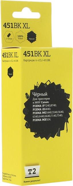 Картридж T2 IC-CCLI-451BK XL Black для Canon Pixma IP7240/8740,MG5540/5540/5640/6340/6440/7140/7540