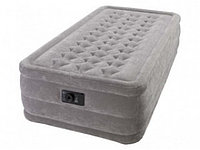 Кровать надувная односпальная со встроенным насосом 99х191х46 см, Twin Ultra Plush, Intex 67952