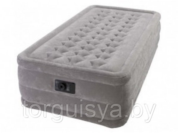Кровать надувная односпальная со встроенным насосом 99х191х46 см, Twin Ultra Plush, Intex 67952, фото 2