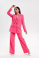 Женский осенний розовый деловой деловой костюм IL GATTO 0015-022 фуксия 42р.