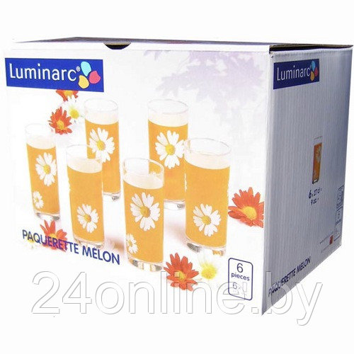 Набор стаканов Luminarc PAQUERETTE MELON высокие  арт: G1968