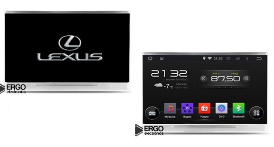 НАВЕСНОЙ МОНИТОР 11" ERGO ER11LA НА ANDROID ДЛЯ LEXUS/TOYOTA - фото 1 - id-p178604301