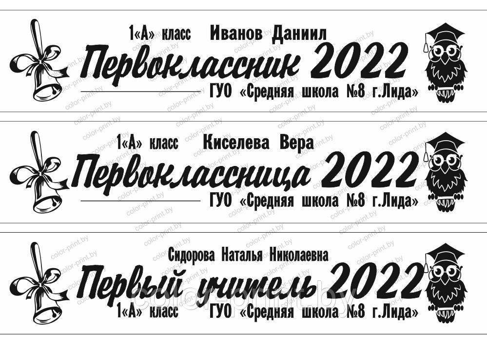 Лента "ПЕРВОКЛАССНИК 2022" PK202, фото 1