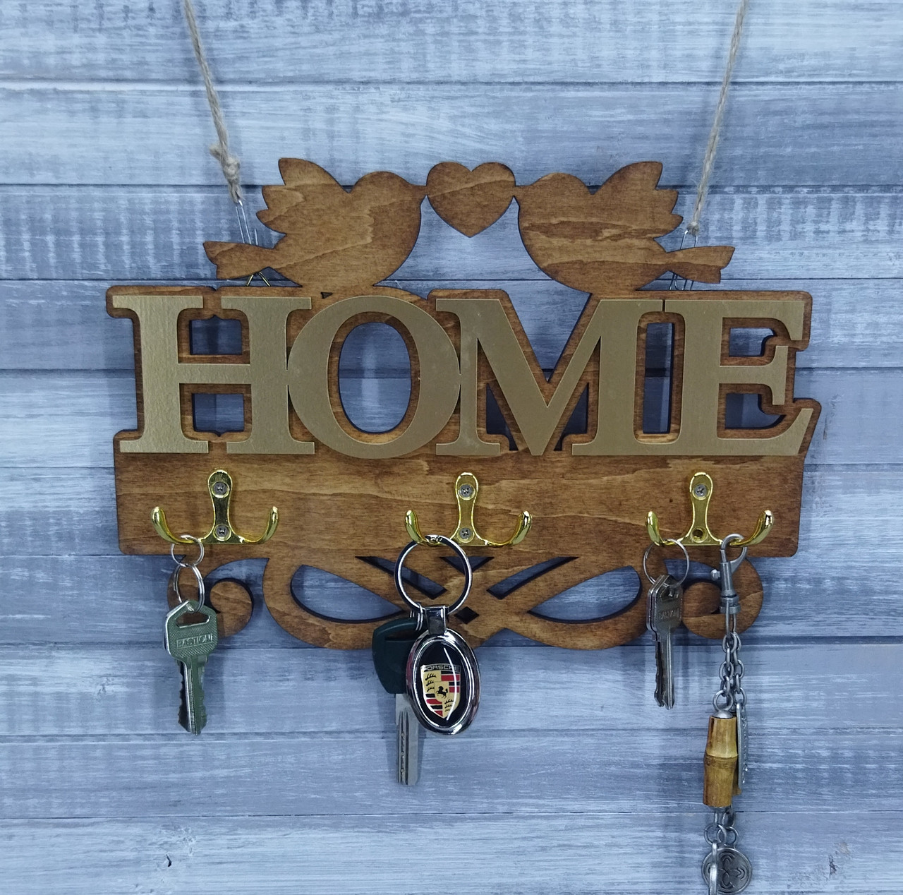 Ключница "Home" с птичками. - фото 1 - id-p178612990