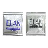 ELAN Гель-Краска для бровей и ресниц саше краска + саше окислитель "01 Black"