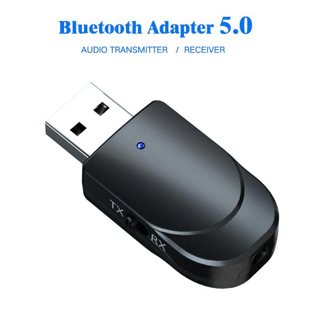 Bluetooth TX\RX адаптер KN330, v5.0 (Блютуз приёмник\передатчик) - фото 1 - id-p178627625