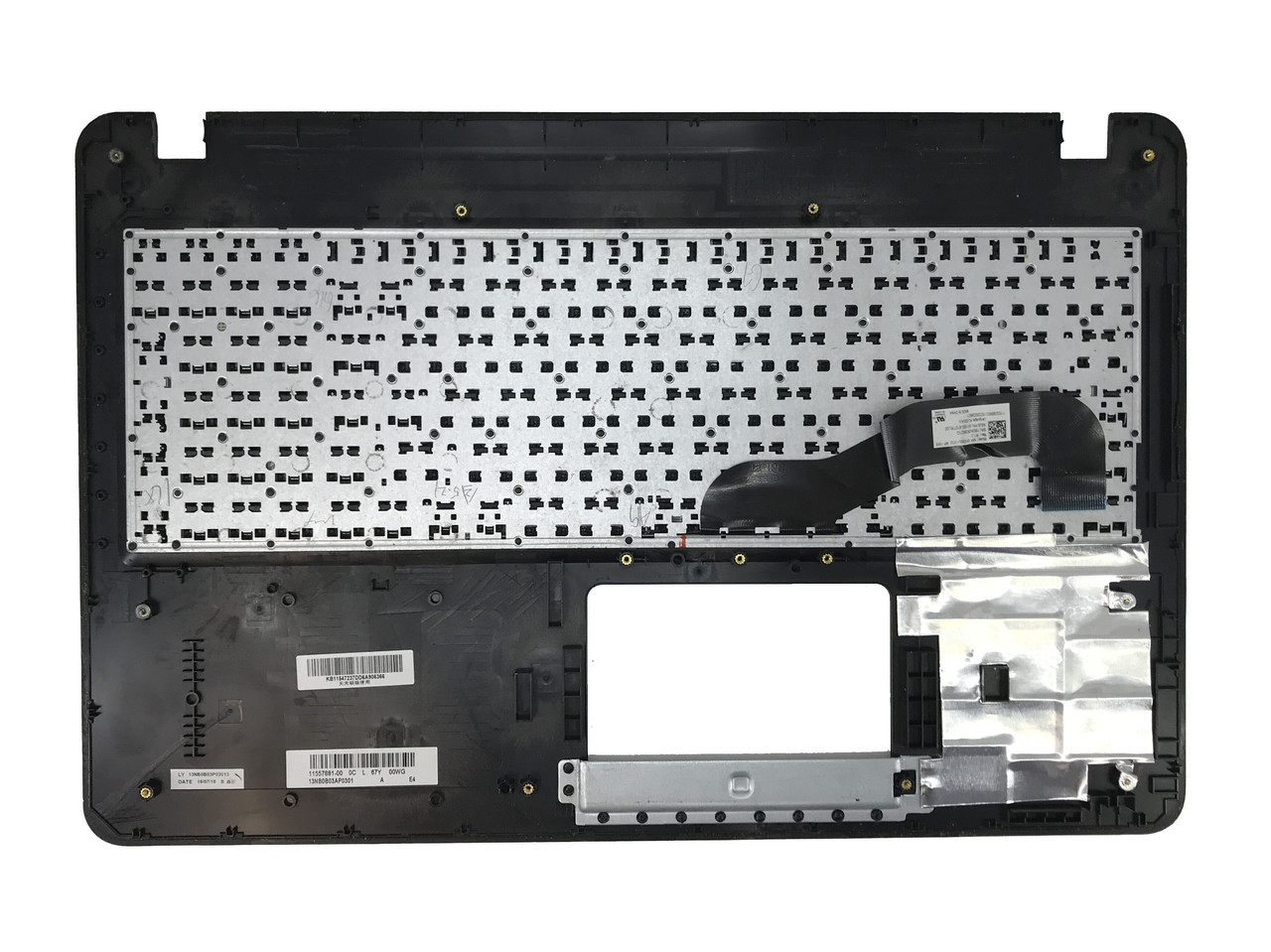 Верхняя часть корпуса (Palmrest) Asus X540 с клавиатурой, серо-фиолетовый (с разбора) - фото 2 - id-p178636404