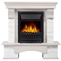 Портал Firelight Forte Classic (камень белый/шпон беленый дуб)