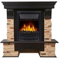 Портал Firelight Pietra Classic (камень сланец натуральный/шпон темный дуб)