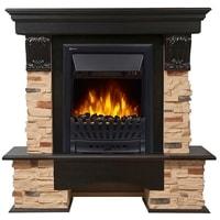 Портал Firelight Pietra Classic (камень сланец натуральный/шпон венге)
