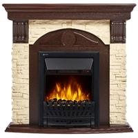 Портал Firelight Torre Classic U (угловой, камень слоновая кость/шпон темный ду)