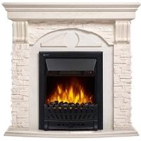 Портал Firelight Torre Classic (камень белый/шпон беленый дуб)