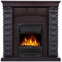 Портал Firelight Porto Classic (камень черный/шпон венге)