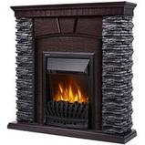 Портал Firelight Porto Classic (камень черный/шпон венге), фото 2