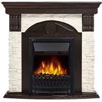 Портал Firelight Torre Classic (камень белый/шпон венге)