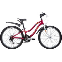 Велосипед Novatrack Lady 24 (красный, 2019)