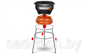 Измельчитель травы и листьев WORX WG430E