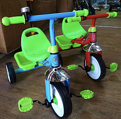 Детский трехколесный велосипед с корзинкой , 3 цвета, 820