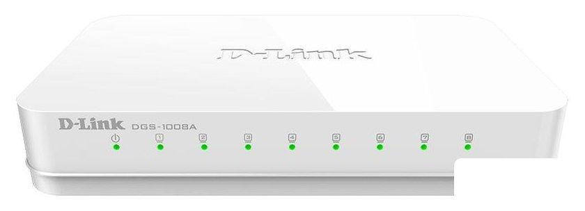 Неуправляемый коммутатор D-Link DGS-1008A/E1A