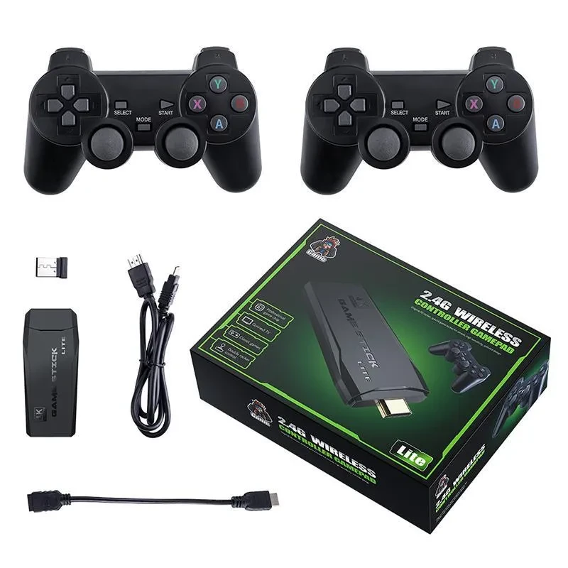 Игровая приставка + 2 джойстика Game Stick Lite 64ГБ - фото 1 - id-p178644170