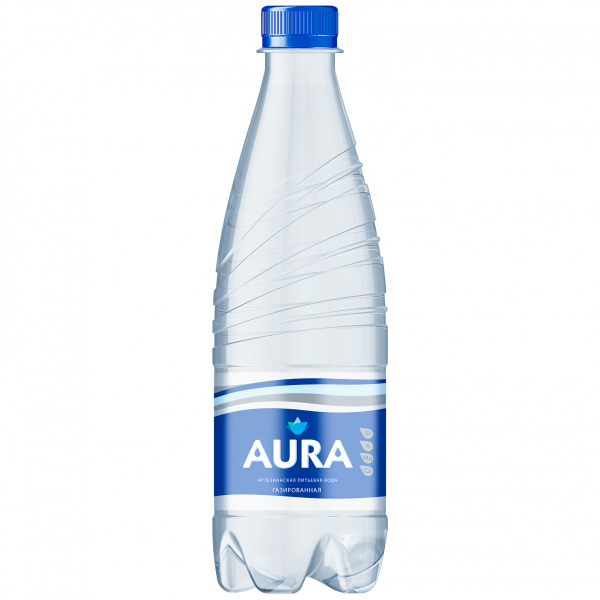 Вода Aura питьевая газированная 0,5л - фото 1 - id-p163324665