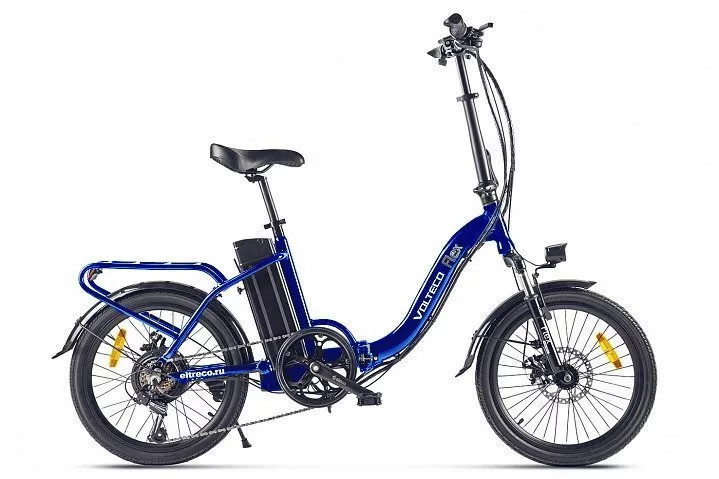 Электровелосипед Volteco Flex (синий) - фото 1 - id-p178652276