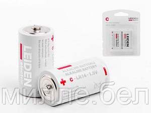 Батарейка C LR14 1,5V alkaline 2шт. LEIDEN ELECTRIC