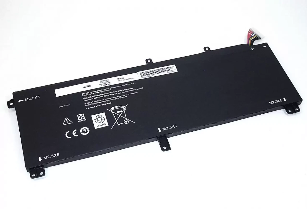 Аккумулятор (батарея) для ноутбука Dell M3800-3S1P, 11.1В, 5200мАч черная OEM