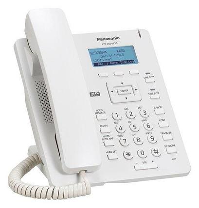 Телефонный аппарат Panasonic KX-HDV130RUW (белый), фото 2