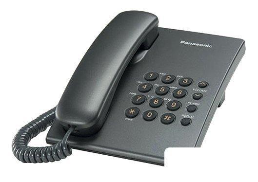 Проводной телефон Panasonic KX-TS2350RUT (титановый), фото 2