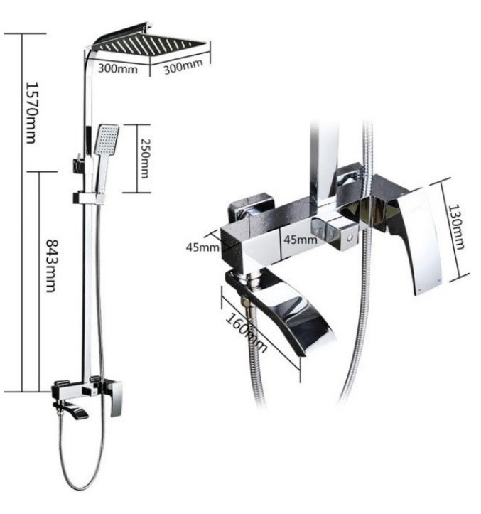 Душевая система Gappo G2407 - фото 3 - id-p178664257