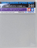 Шлифовальная губка ( на поролоновой основе) с абразивом зернистостью 240, Tamiya (Япония)