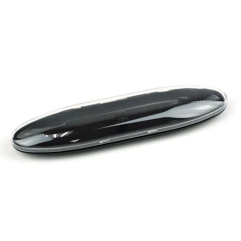 Пластиковый футляр для ручки с прозрачной крышкой, 17х4,5см, цвет ЧЕРНЫЙ, арт.S 99000-5 - фото 1 - id-p178665255