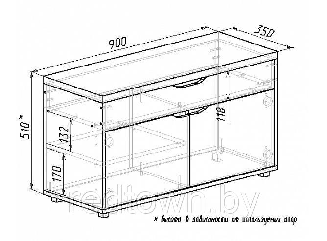 Тумба "ВА-012.9", 3 цвета - фото 3 - id-p178668083