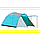 Палатка туристическая LanYu 1607 4-х местная 210+200х230х165 см тамбур+навес, фото 2