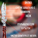 Нож-вилка для снятия мяса барбекю (мультитул для гриля), фото 3