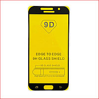 Защитное стекло Full-Screen для Samsung Galaxy A7 (2017) A720 черный (5D-9D с полной проклейкой)