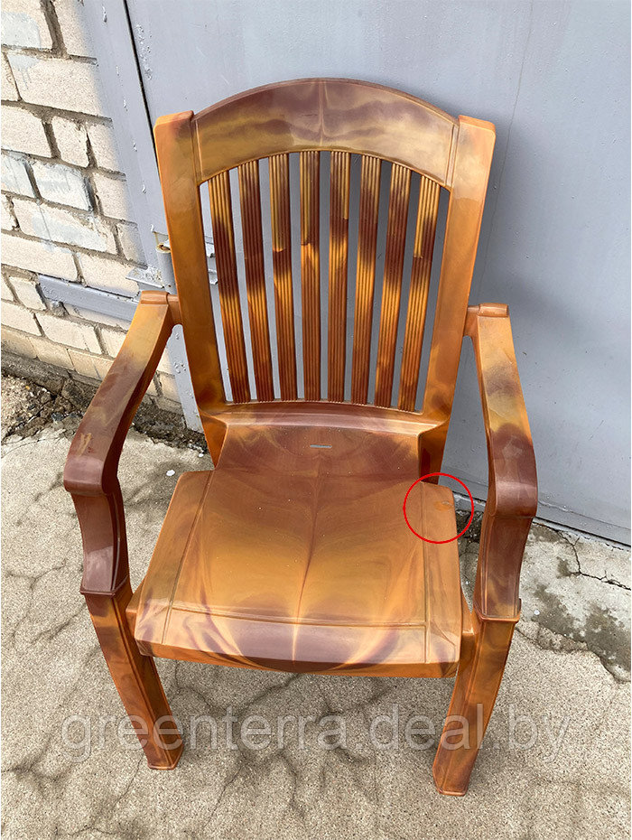 Пластмассовый стул - Кресло "Премиум-1". Серия «Лессир», цвет мербау [110-0010-lessir] - фото 3 - id-p178673500