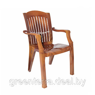 Пластмассовый стул - Кресло "Премиум-1". Серия «Лессир», цвет мербау [110-0010-lessir], фото 2