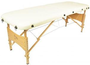 Массажный стол Atlas Sport складной 2-с 60 см деревянный без аксессуаров (бежевый), фото 2