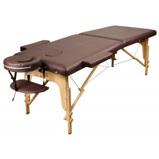 Массажный стол Atlas Sport складной 2-с деревянный 70 см (темно-коричневый), фото 2
