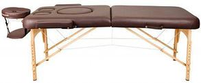 Массажный стол для беременных Atlas Sport 70 см складной 2-с деревянный (коричневый), фото 2