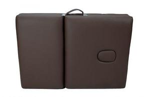 Массажный стол Atlas Sport 70 см LUX (с memory foam) складной 3-с деревянный (коричневый), фото 2