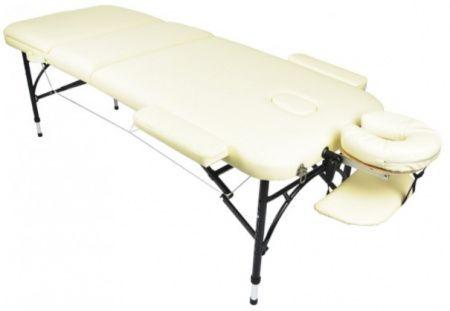 Массажный стол складной Atlas sport Strong (70 см 3-с алюминиевый усиленная столешница) бежевый