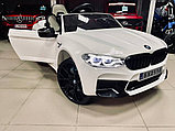 Детский электромобиль RiverToys BMW M5 A555MP (белый) Лицензия, фото 3