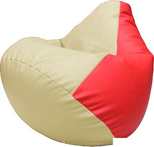 Кресло-мешок Flagman Груша Макси Г2.3-1009 (светло-бежевый/красный)