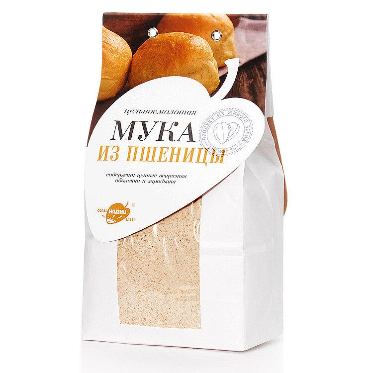 Пшеничная мука цельносмолотая Образ Жизни 500 гр