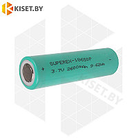 Аккумулятор li-ion SUPEREX 18650 flathead 2600 mAh без защиты плоский контакт