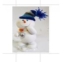 Статуэтка снеговик в шапке №2 15см. арт. нф-192