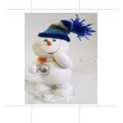 Статуэтка снеговик в шапке №2 15см. арт. нф-192 - фото 1 - id-p170628385
